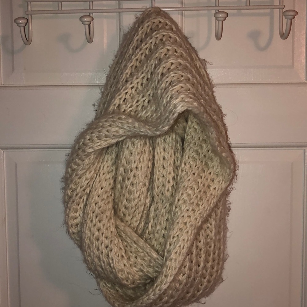 Cream Infinity scarf